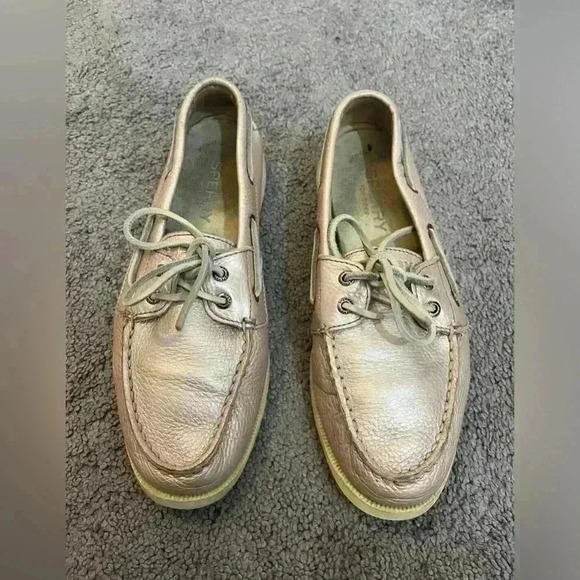 sperry rose gold loafers womens size 7 - Picture 4 of 7